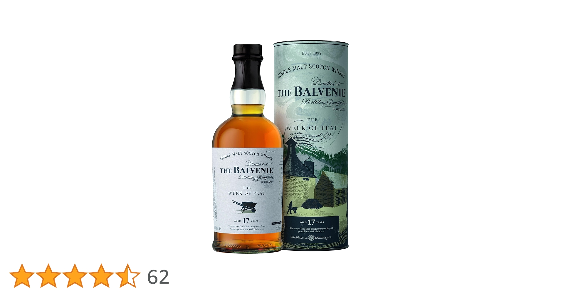 大幅値下げTHE BALVENIE THE WEEK OF PEAT 17年 THE BALVENIE THE WEEK OF PEAT 17年